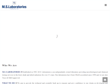 Tablet Screenshot of mslabs.co.uk